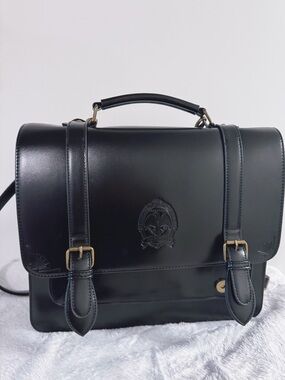 Twisted Wonderland Axes Femme Disney 3-Way Satchel Bag Black Night Raven College